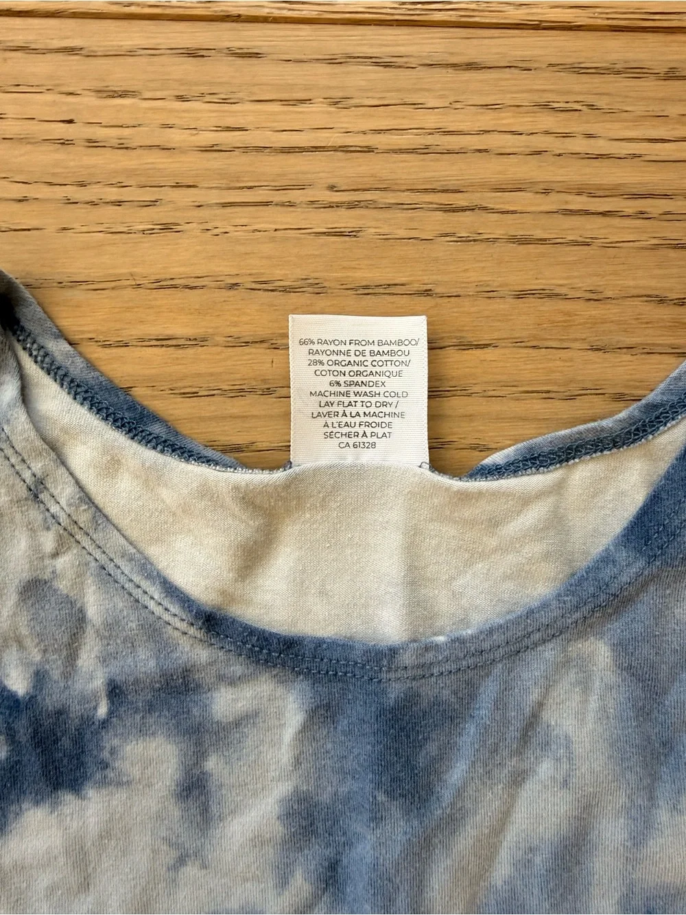 Jax & Lennon Co Blue Tie-Dye Pocket Tank Top
